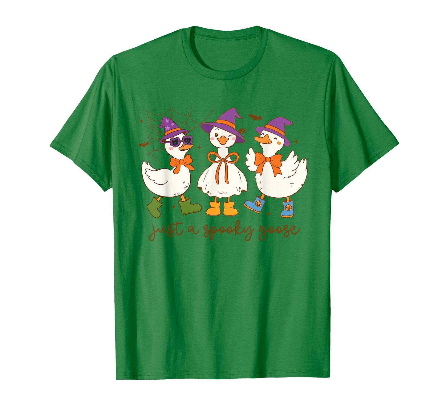Just A Spooky Goose Halloween Silly Goose Funny Halloween T-Shirt