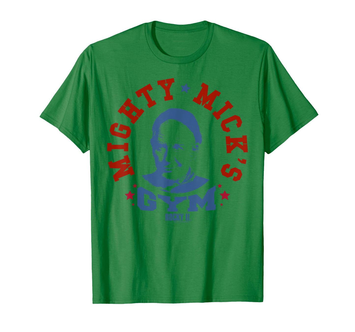 Rocky Mighty Mick's Gym Blue Hue Portrait Logo T-Shirt
