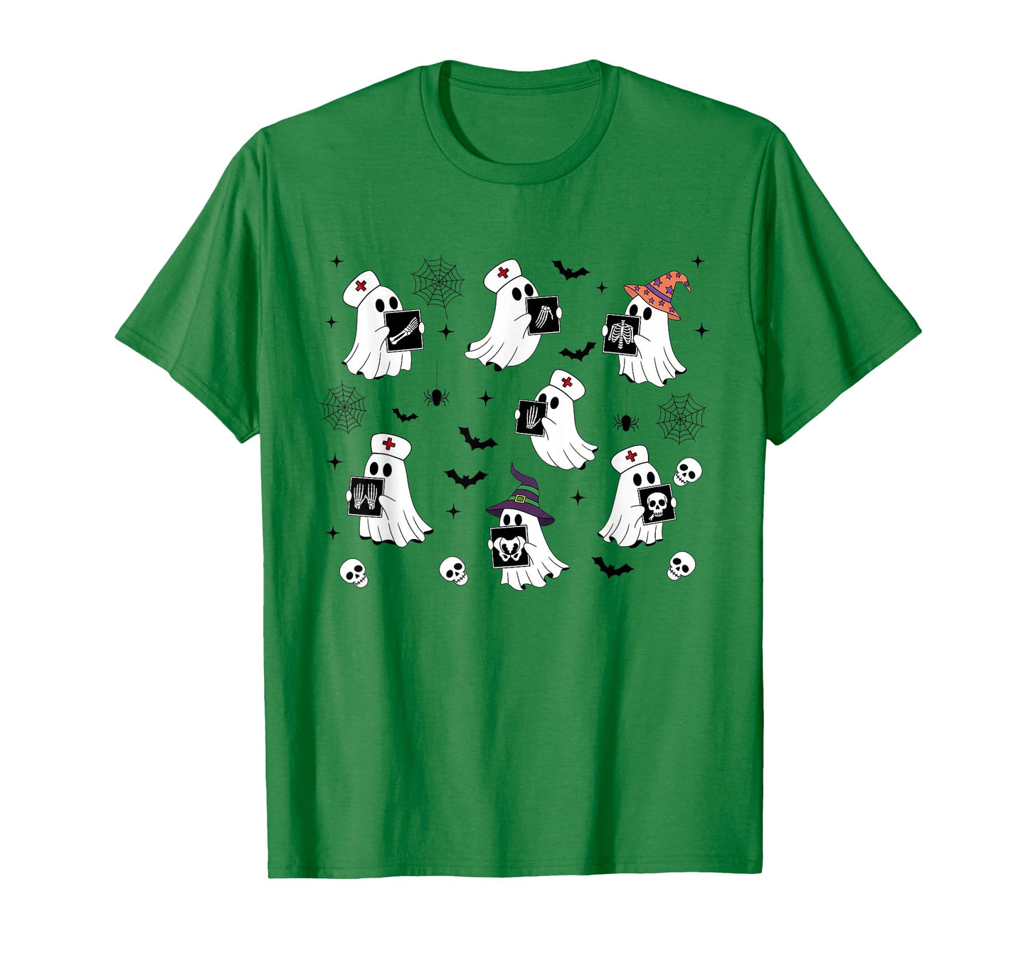 Halloween Vibes Rad Tech Radiology X-ray Boo Ghost Spooky T-Shirt