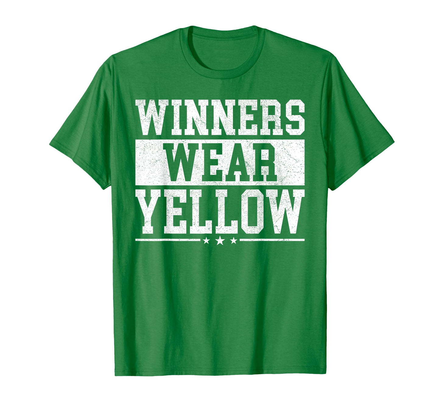 Winners Wear Yellow Color War Camp Spirit Game Team Wear T-Shirt