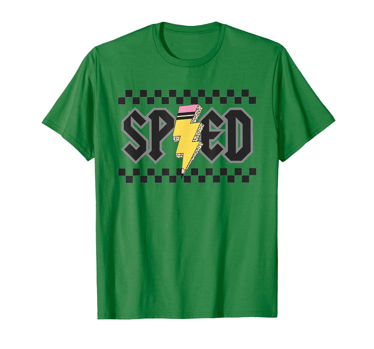 Retro SPED Teacher Pencil Lightning Bolt Back To School T-Shirt