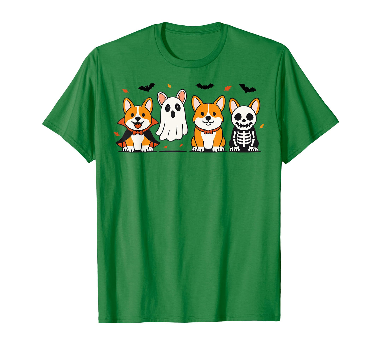 Corgi Dog Halloween Ghost Corgi Dogs Fall Autumn Pumpkin T-Shirt
