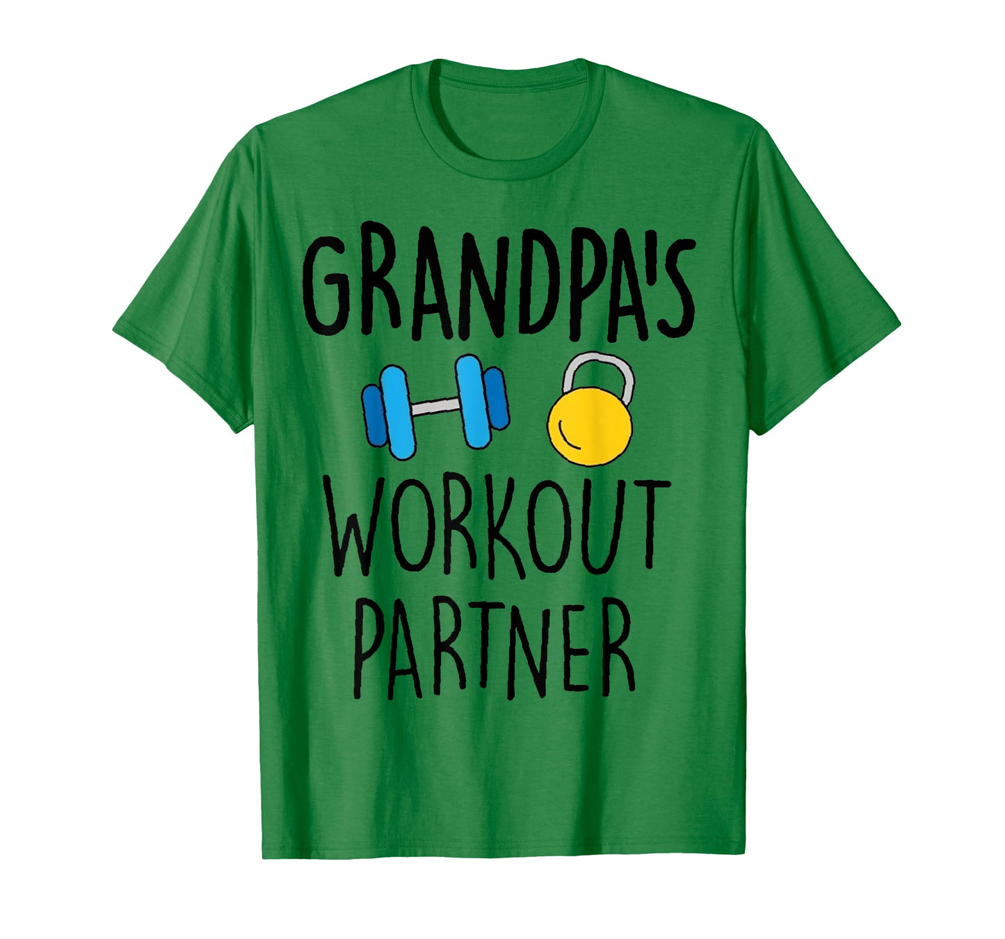 Grandpa's Workout Partner Gym Baby Funny T-Shirt