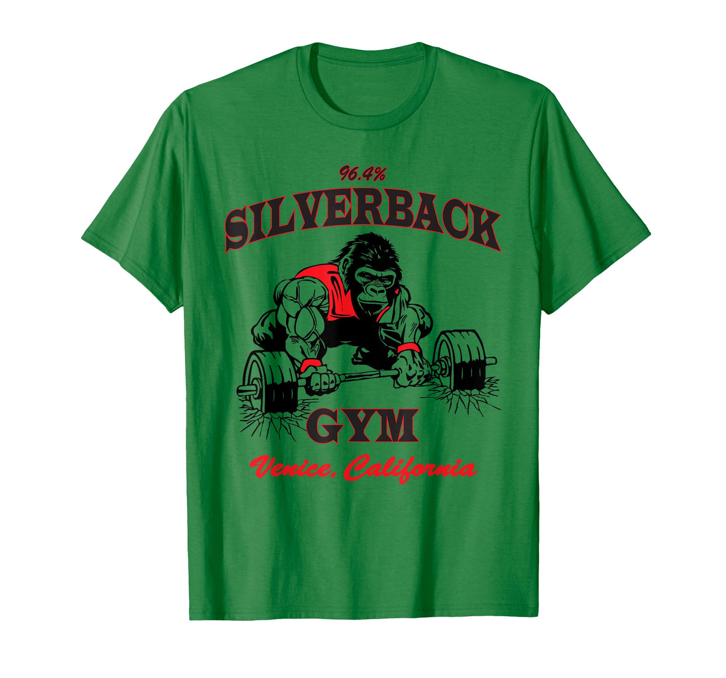 96.4% Silverback gym apparel, body building, gym Venice retr T-Shirt