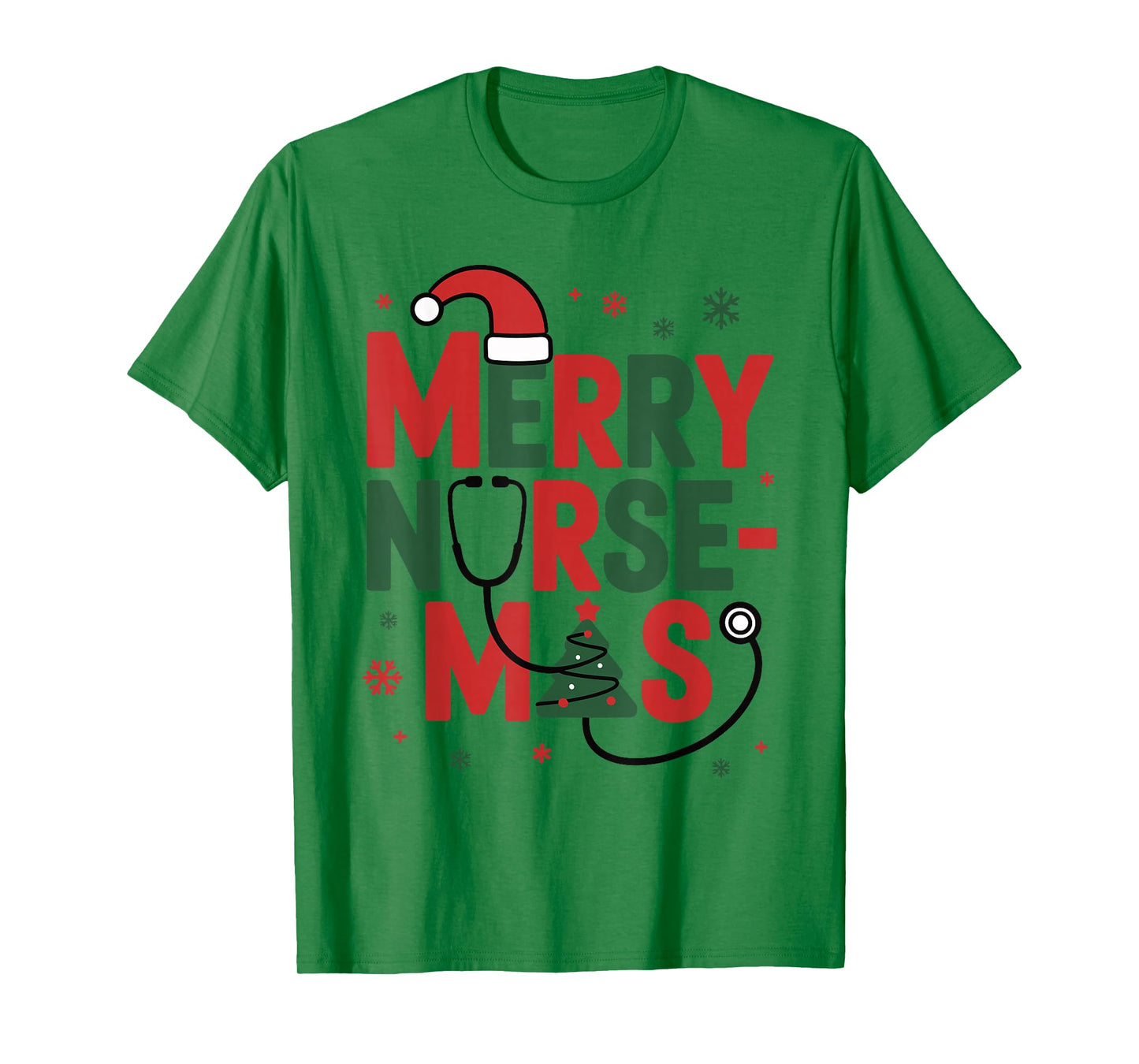 Merry Nursemas Funny Christmas Nurse T-Shirt