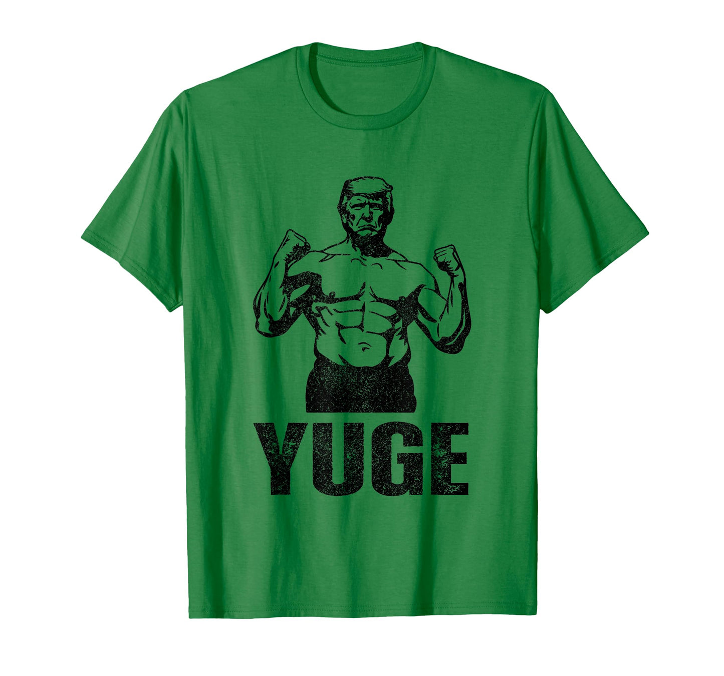 Muscle Trump 2024 Yuge Muscular Flex Trump Funny Patriotic Vintage Workout Gym T-Shirt