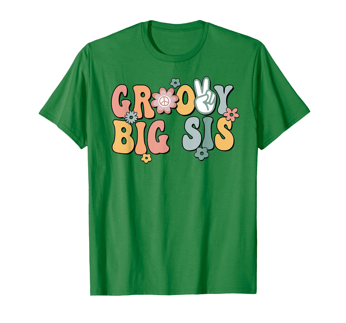 Groovy Big sis Retro Sister Matching Family 1st Birthday T-Shirt