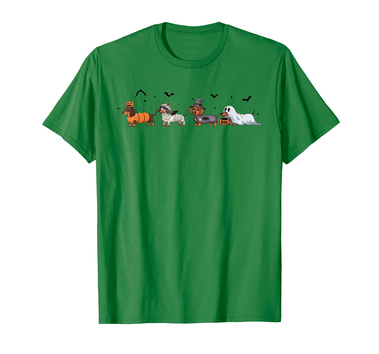 Weiner Dog Witch Happy Halloweenie Cute Halloween Dachshund T-Shirt