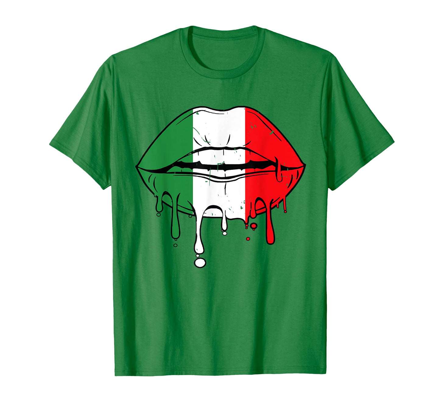 Cinco De Mayo Outfit Women Men Sexy Lip Mexican Flag Funny T-Shirt