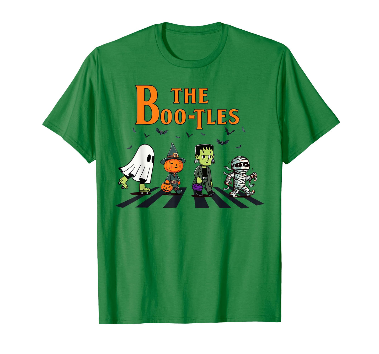The Boo-Tles Halloween Pumpkin Mummy Ghost Frankenstein T-Shirt