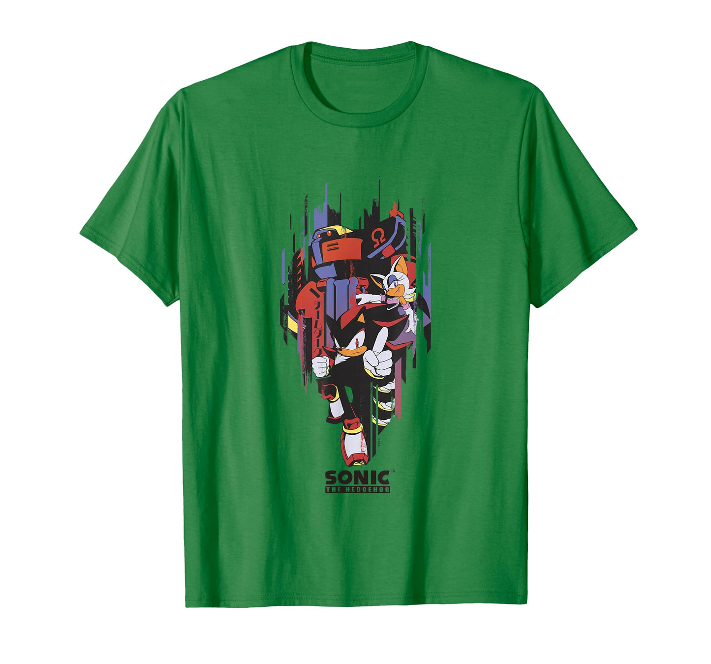 Sonic The Hedgehog Omega Rouge & Shadow Teamup T-Shirt