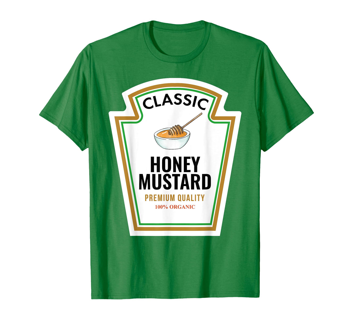 Classic Honey Mustard Label Design Organic Condiment Lover T-Shirt