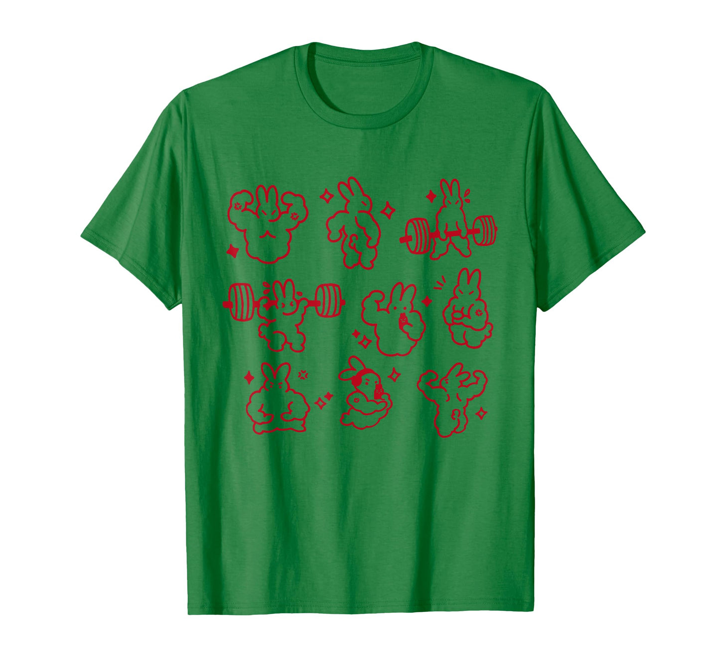 Gym Bunny Funny Rabbit Gymer Bunny Gym Lover Bunny Meme T-Shirt
