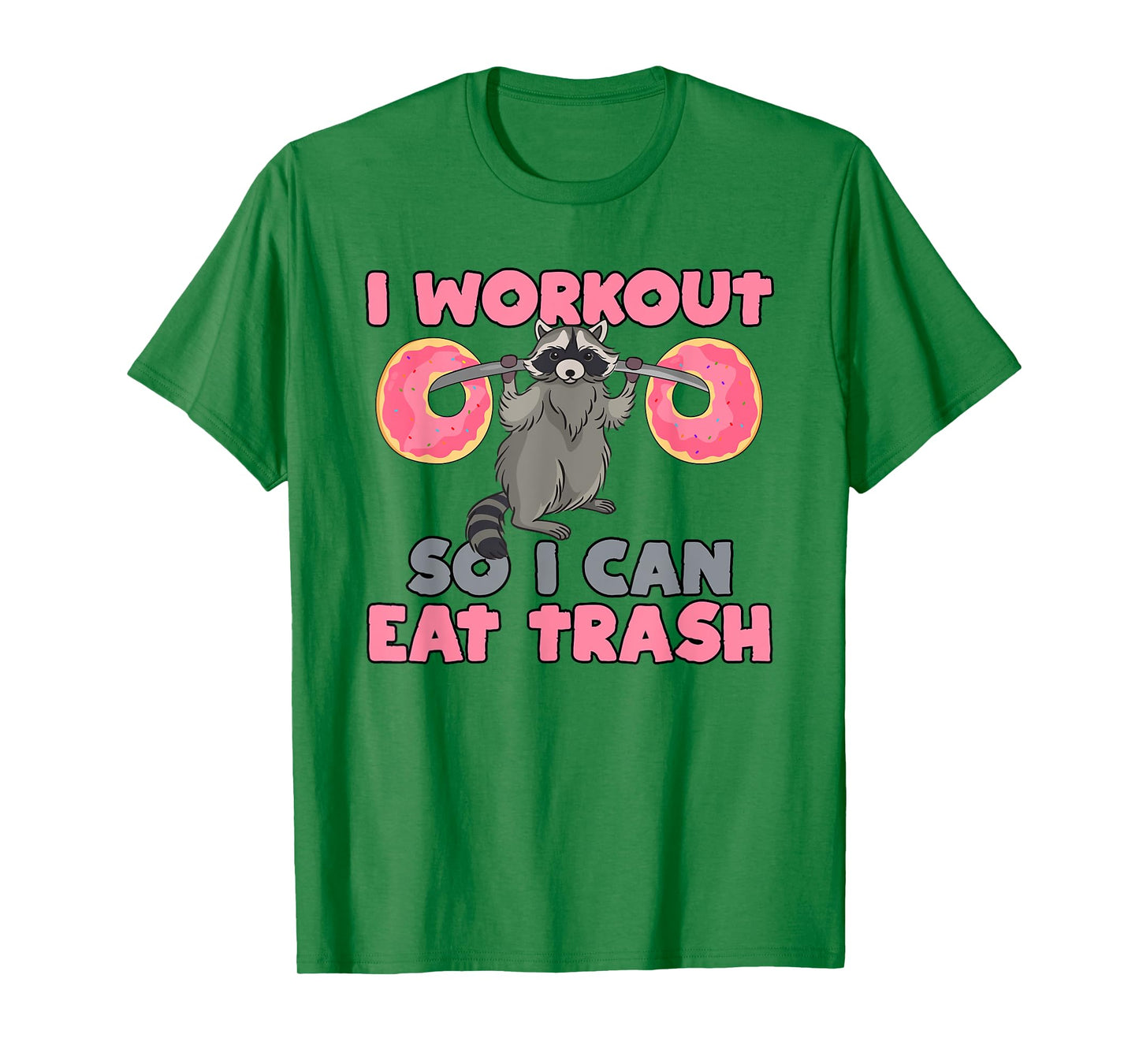 Trash Eating Racoon T Shirt Funny Gym Swole Rat Weightlifter