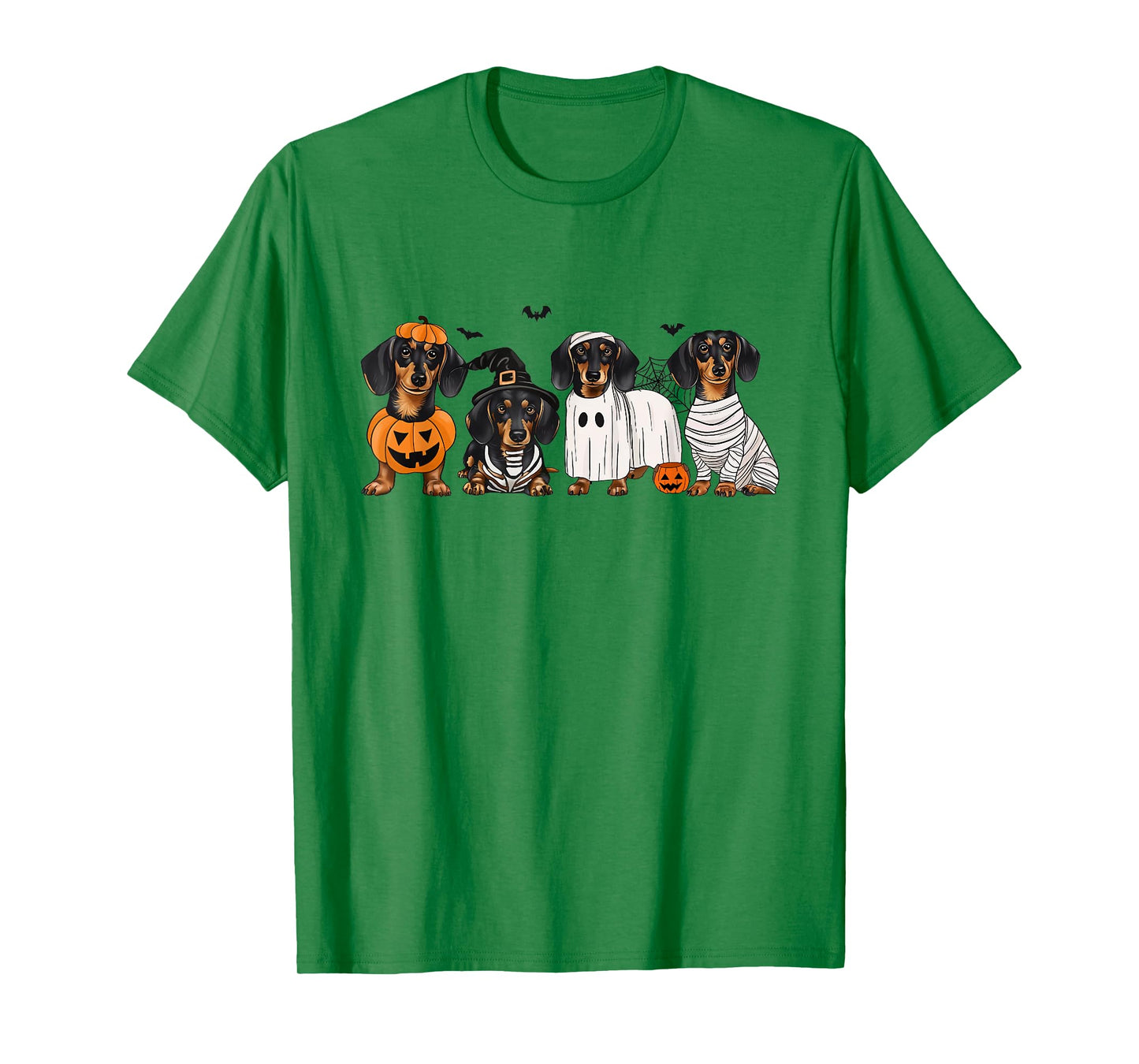 Weiner Dog Witch Happy Halloweenie Cute Halloween Dachshund T-Shirt