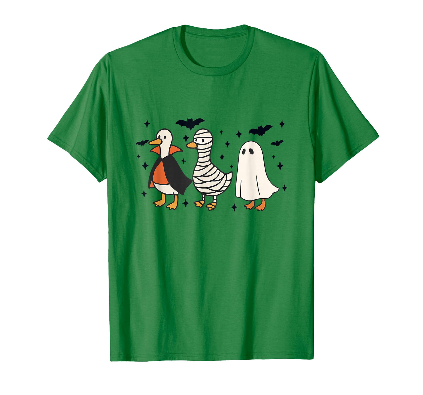Spooky Goose Halloween Goose Witch Ghost Silly Goose Farm T-Shirt