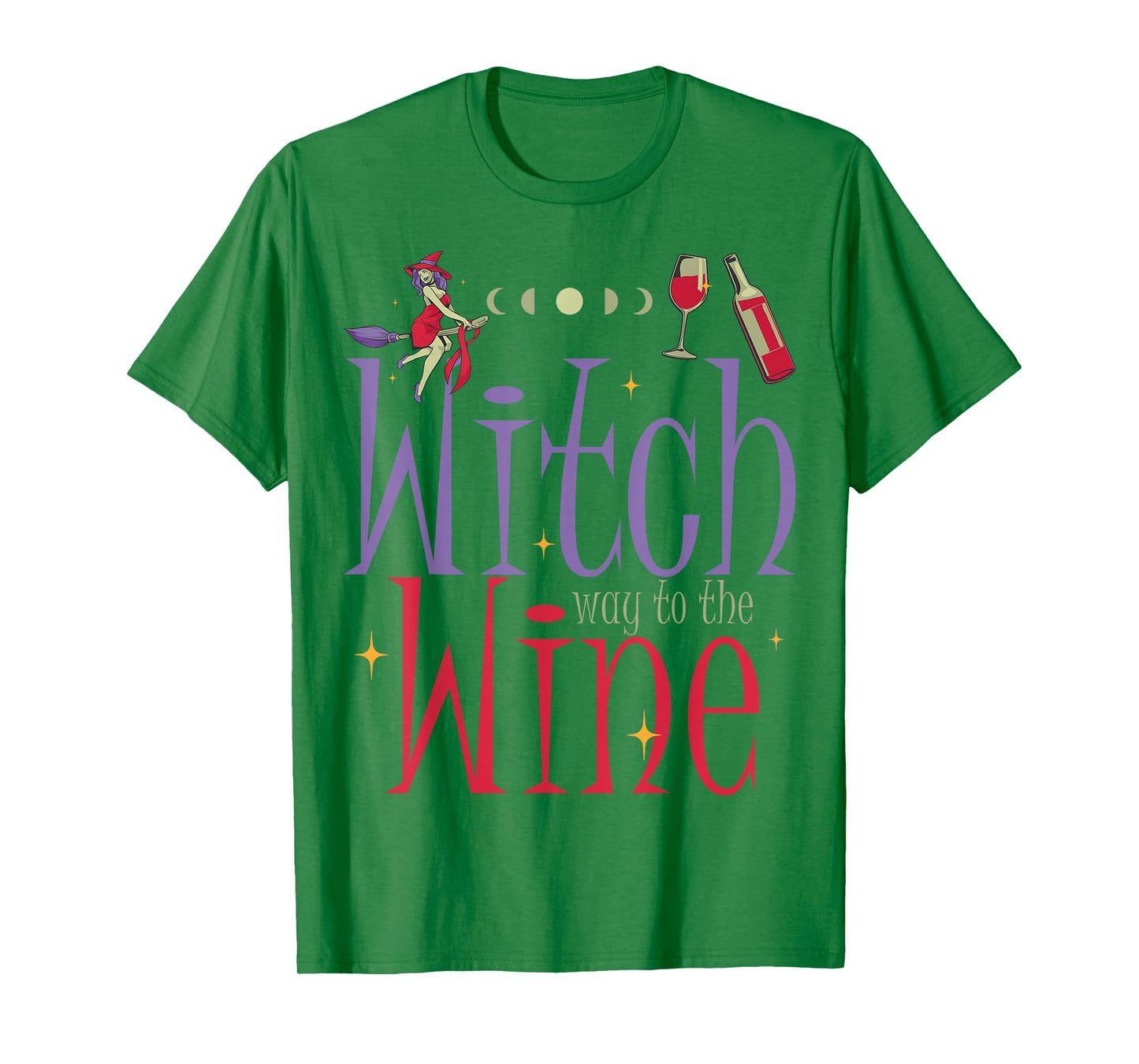 Wine Witch Halloween Wine Lovers Drinker Wine Enthusiast T-Shirt
