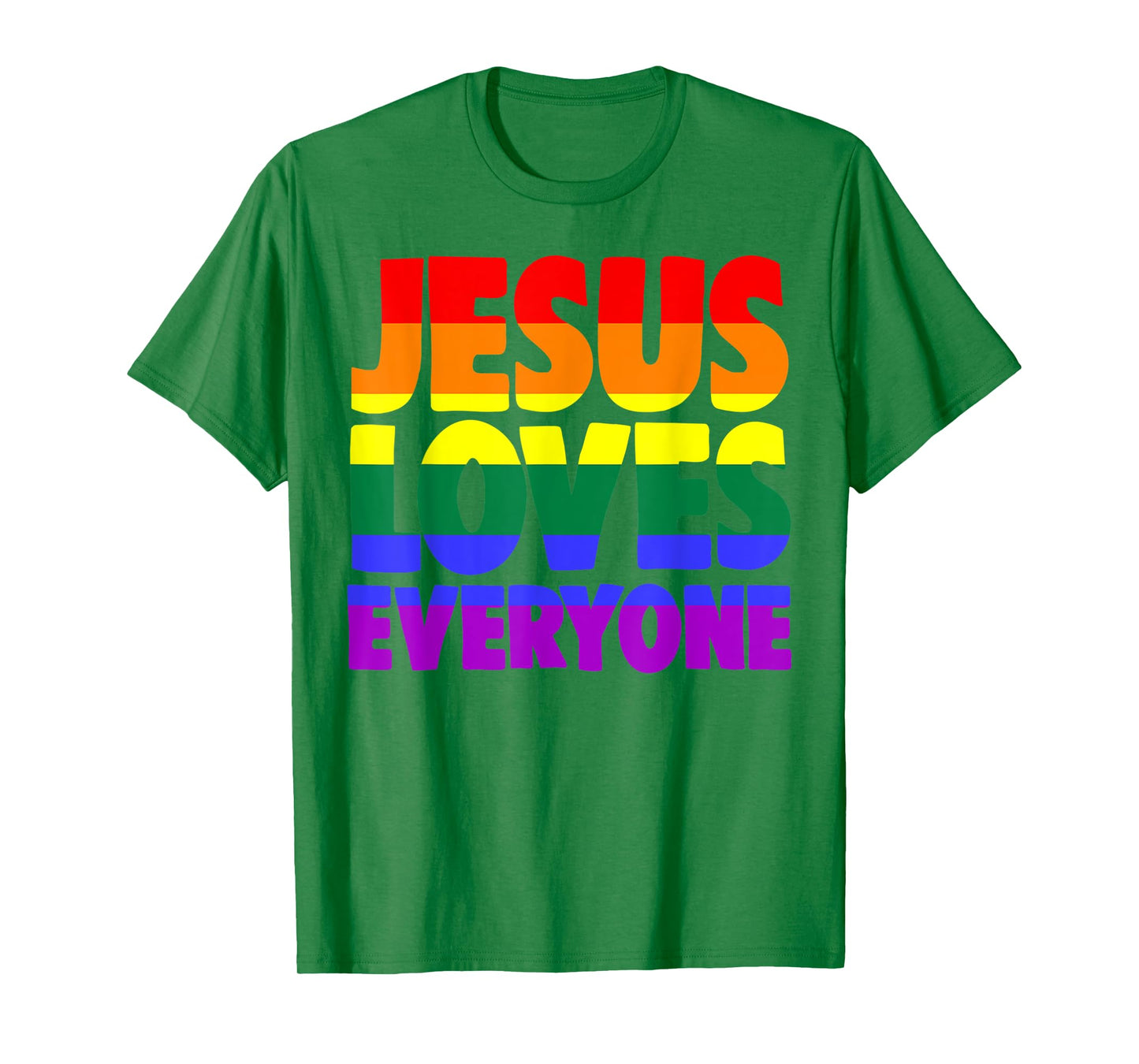 Jesus Loves Everyone T-Shirt Bible Pride Tshirt Men T-Shirt