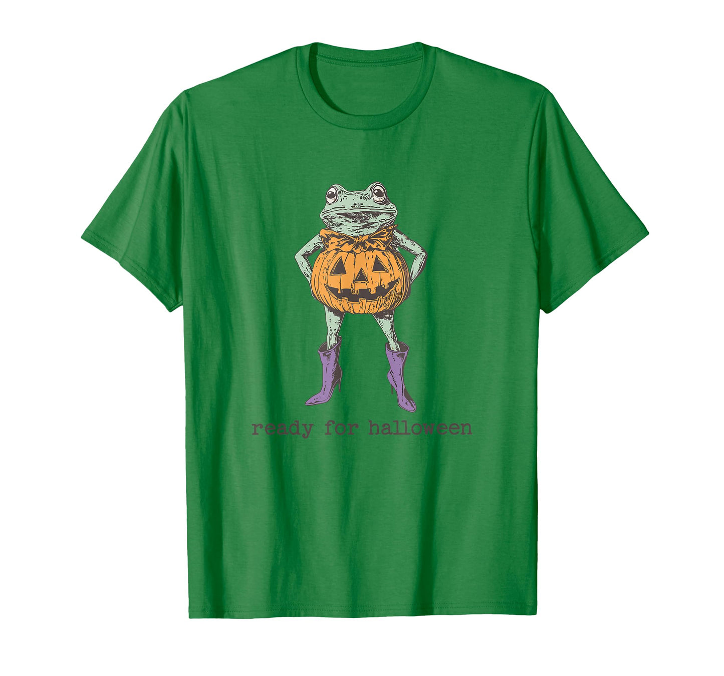 Ready for Halloween Frog Wizard Frog Witch Frog Meme Womens T-Shirt