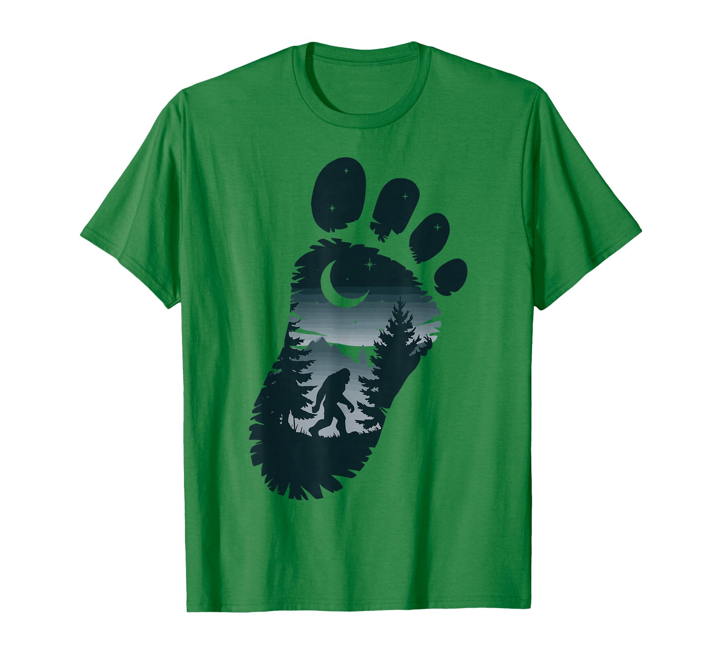 Bigfoot Footprint Mythology T-Shirt