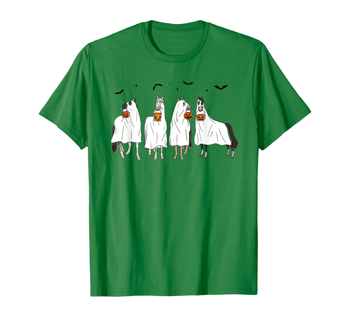 Halloween Horse Ghost Horse Western Spooky Horse Pumpkins T-Shirt