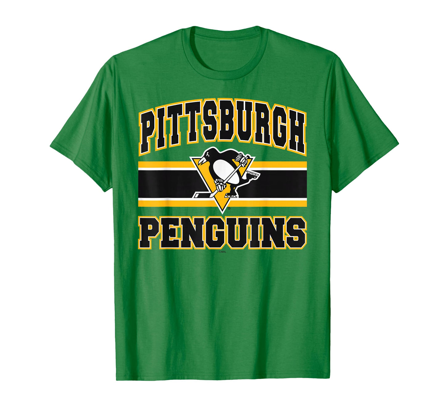 Pittsburgh Penguins Stripe Gray Officially Licensed T-Shirt