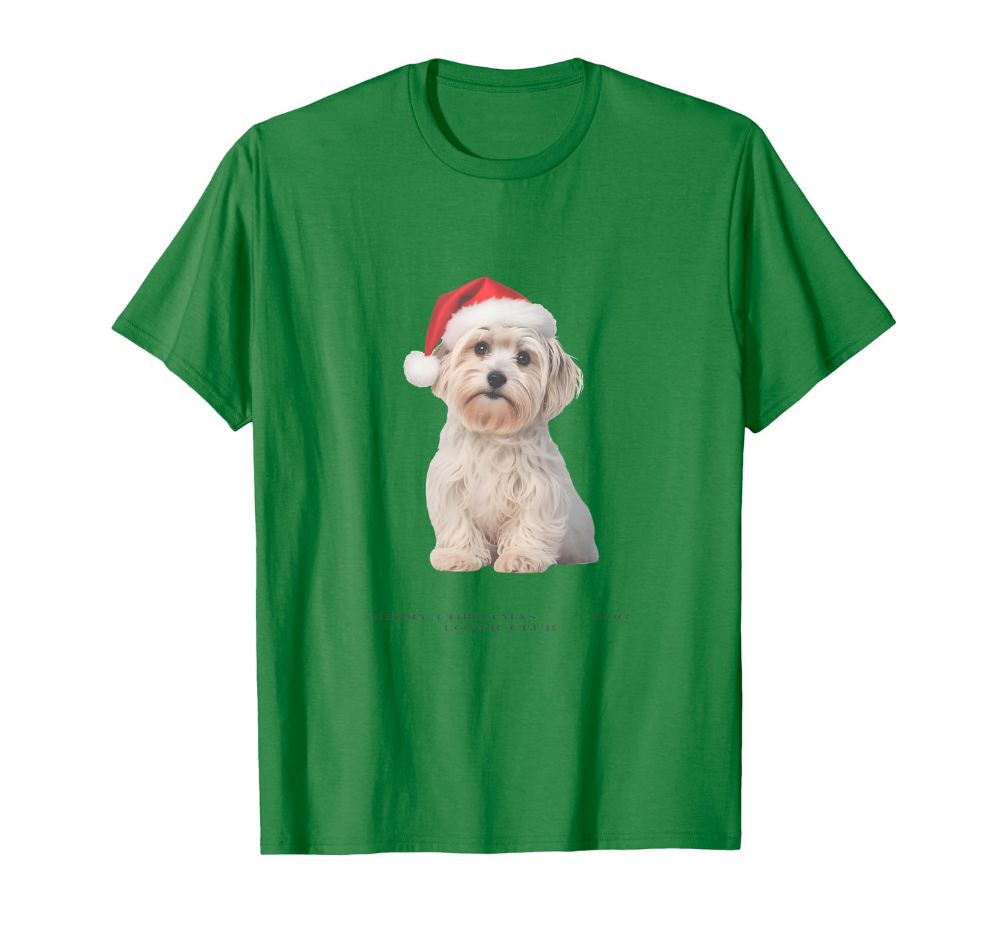 Maltese Christmas Dog Vintage T-Shirt