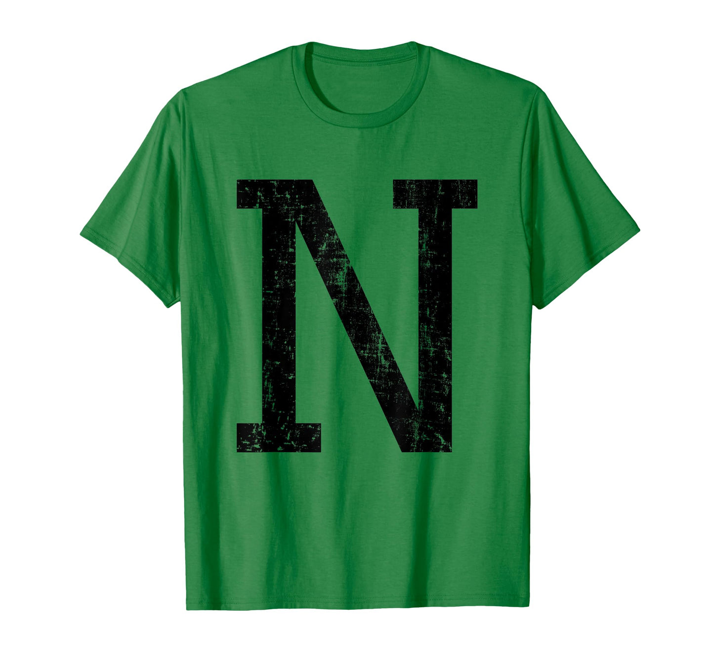 Letter N Capital Alphabet Initial School College Varsity T-Shirt