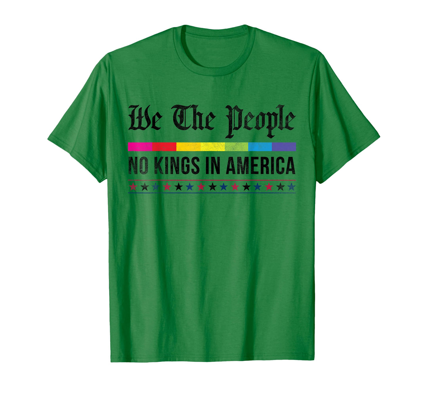 vintage No Kings in America We the People Patriotic USA T-Shirt