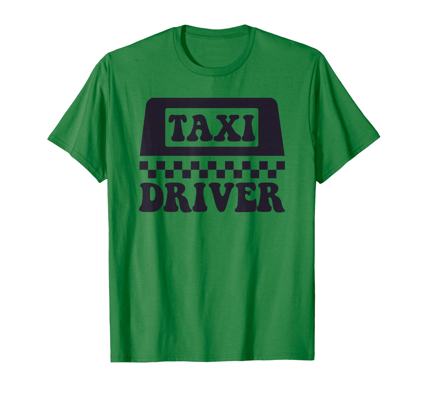 Yellow Taxi Costume Halloween Funny Taxi Driver Men T-Shirt
