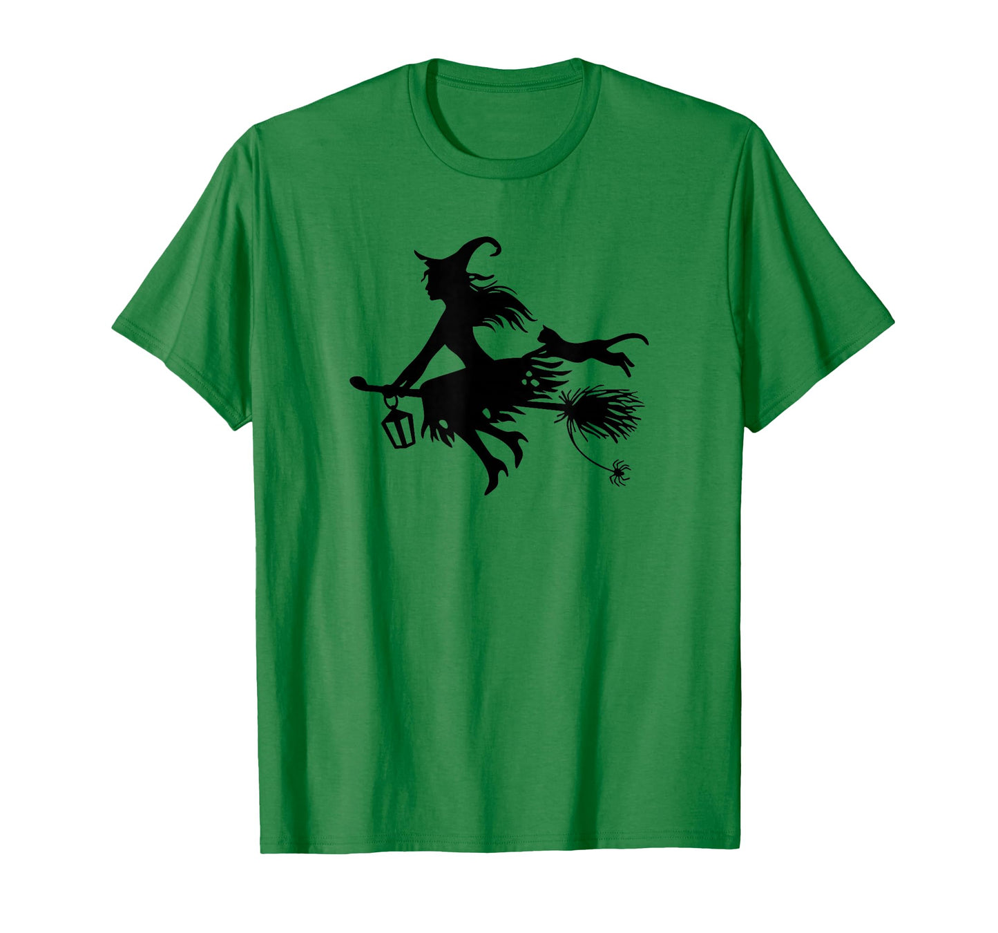 Yes I Can Drive A Stick Funny Halloween Witch Cat (2 Sides) T-Shirt