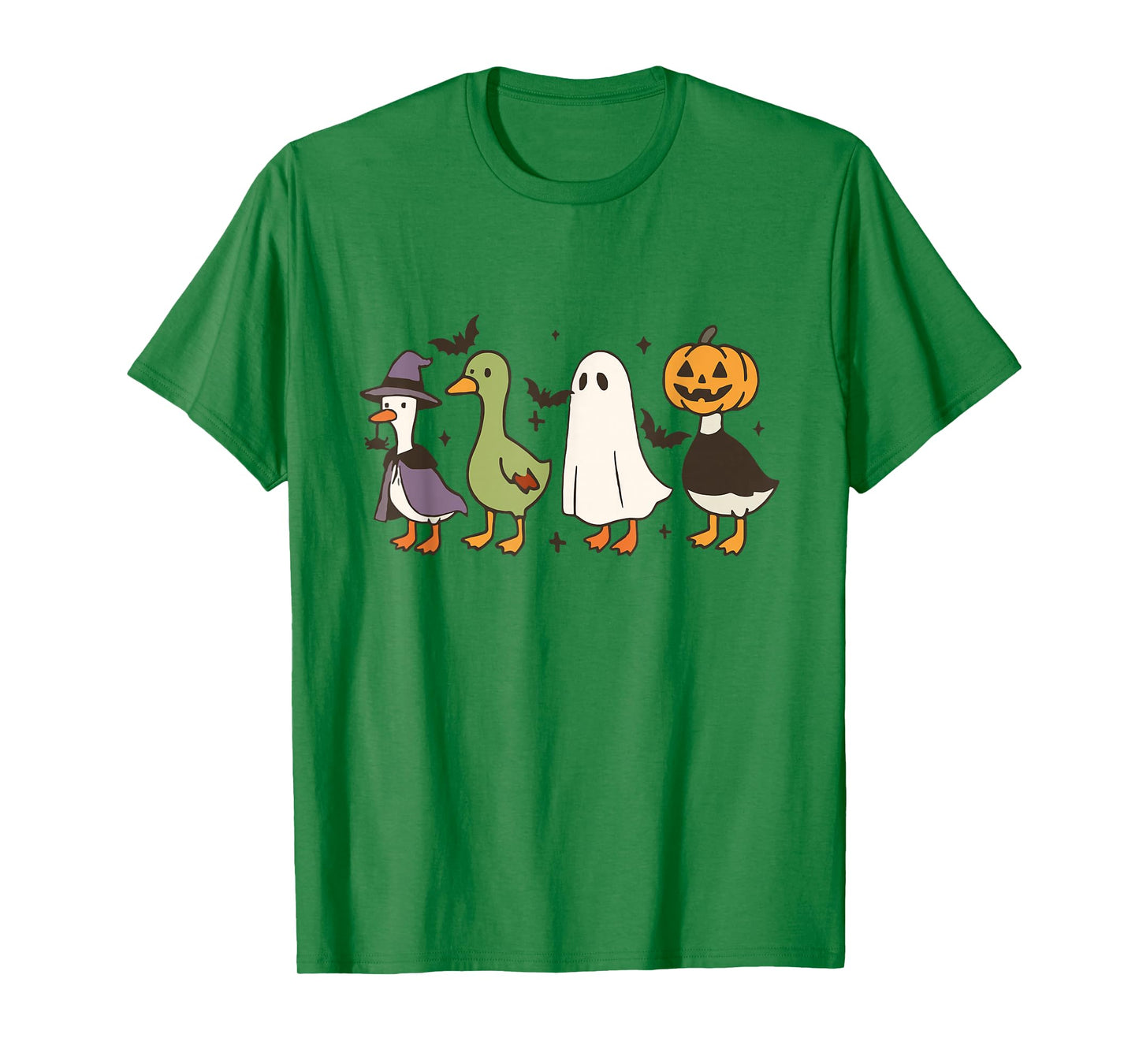 Spooky Goose Halloween Goose Witch Ghost Silly Goose Farm T-Shirt
