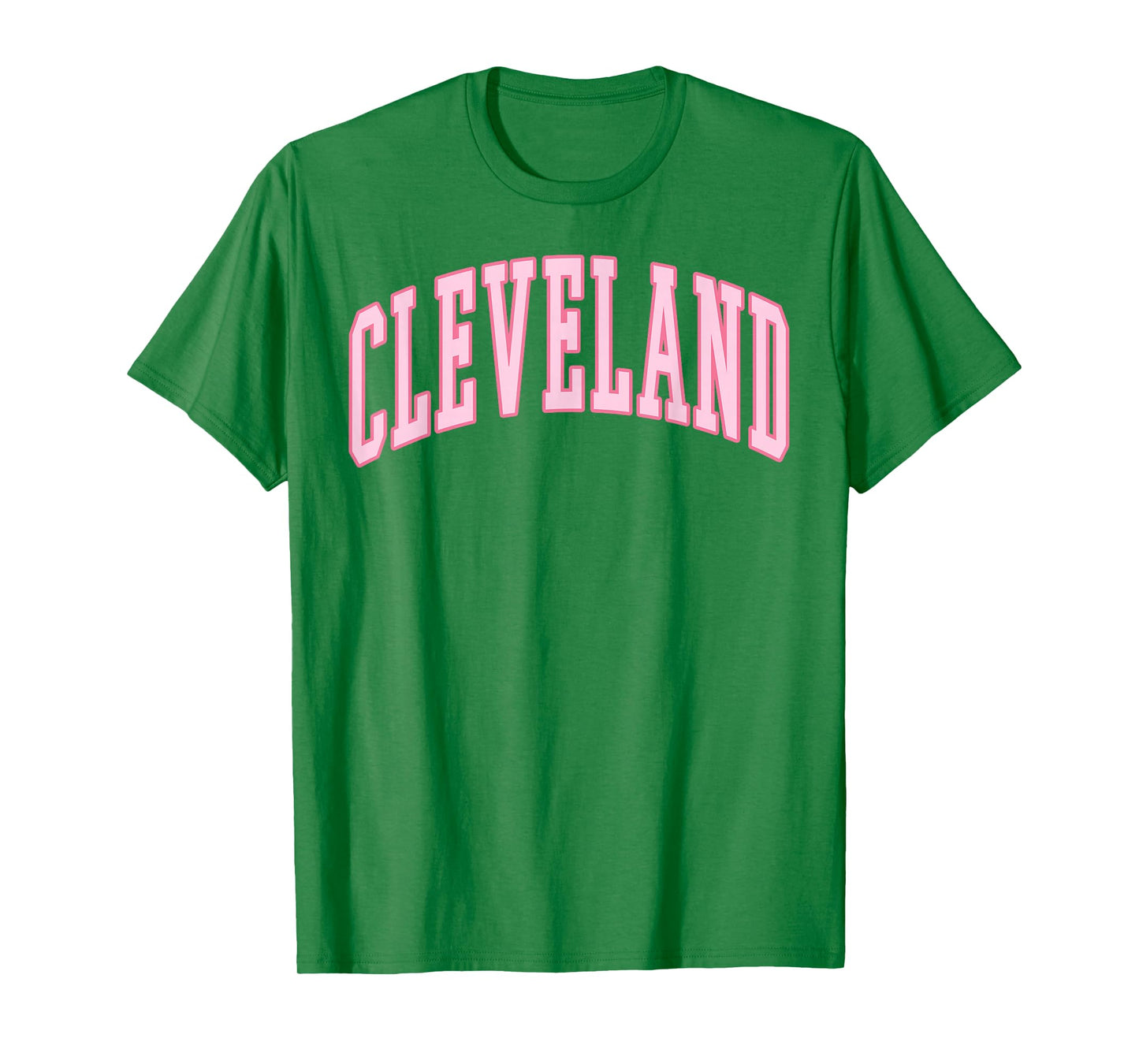 Cleveland Vintage Preppy Varsity Pink Sports T-Shirt