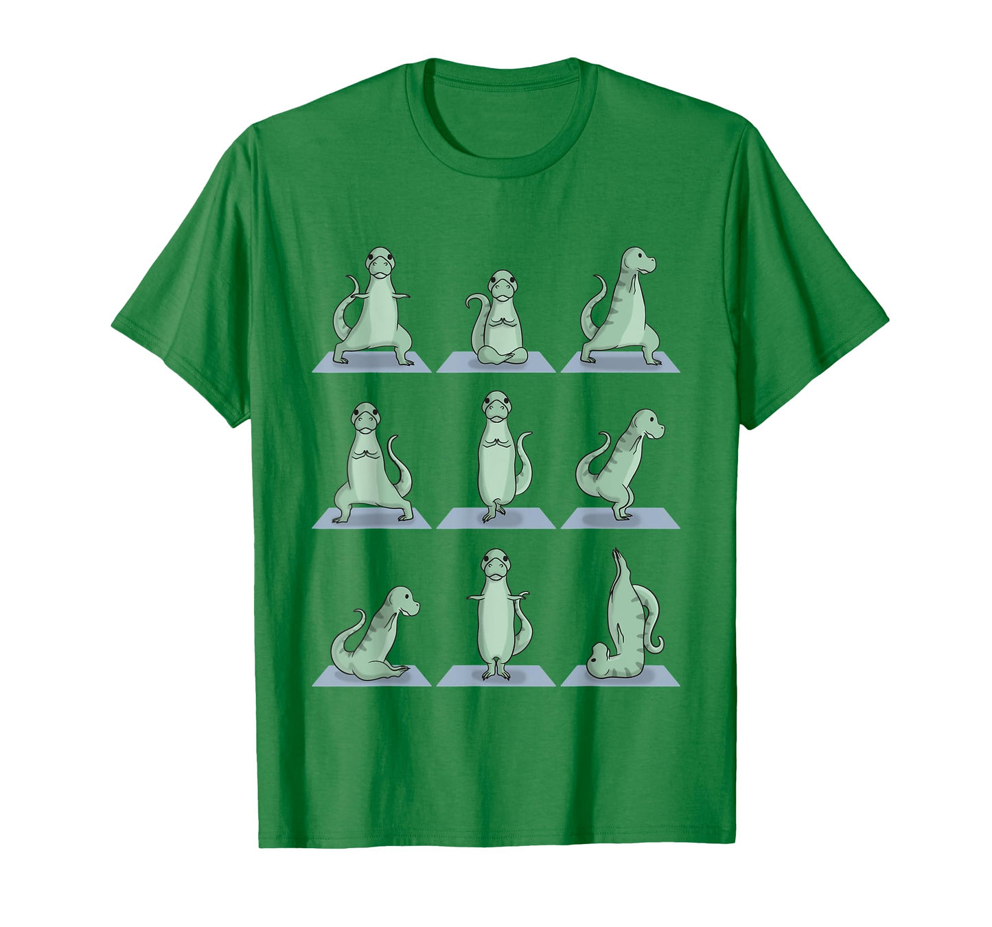 Tyrannosaurus T-Rex Dinosaur Yoga Pose Zen Exercise Yogi T-Shirt