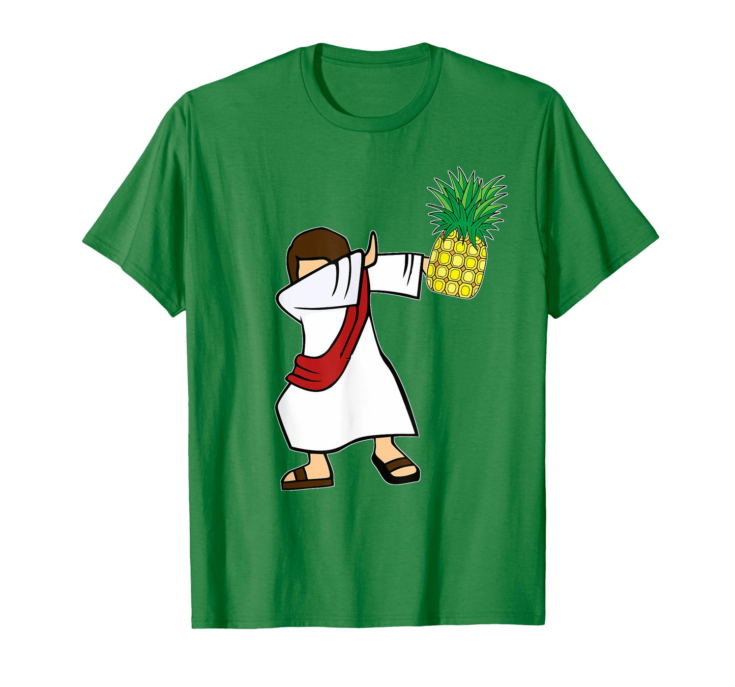 Dabbing Jesus Pineapple Aloha Beaches Hawaiian Dance T-Shirt