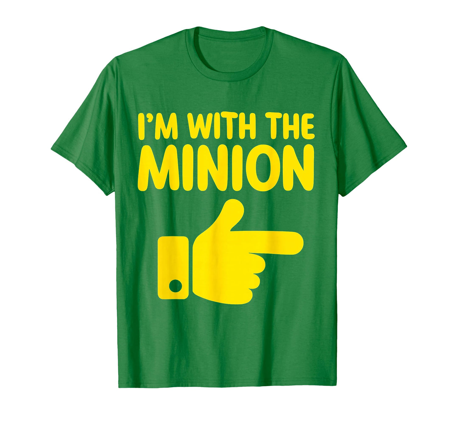 I'm with The Minion Costume Family Lazy Easy Halloween T-Shirt