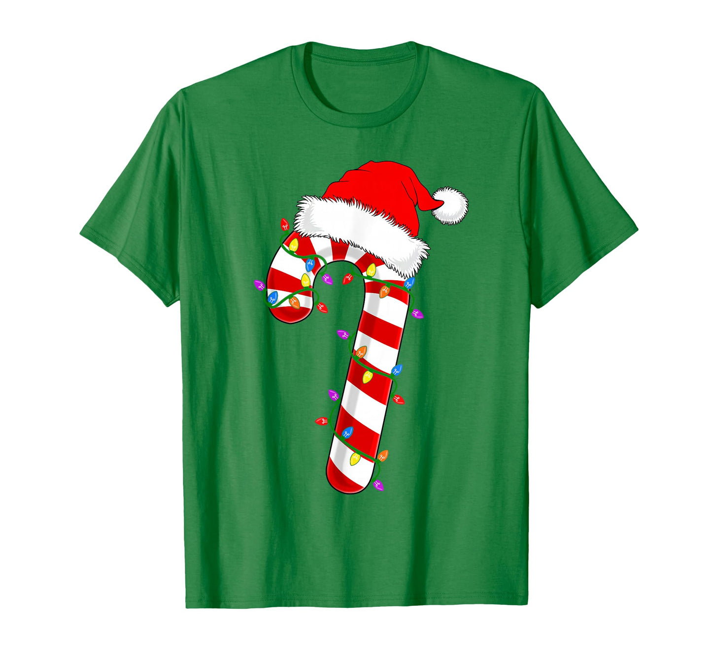 Candy Cane Crew Christmas Lights Family Matching Xmas Pajama T-Shirt