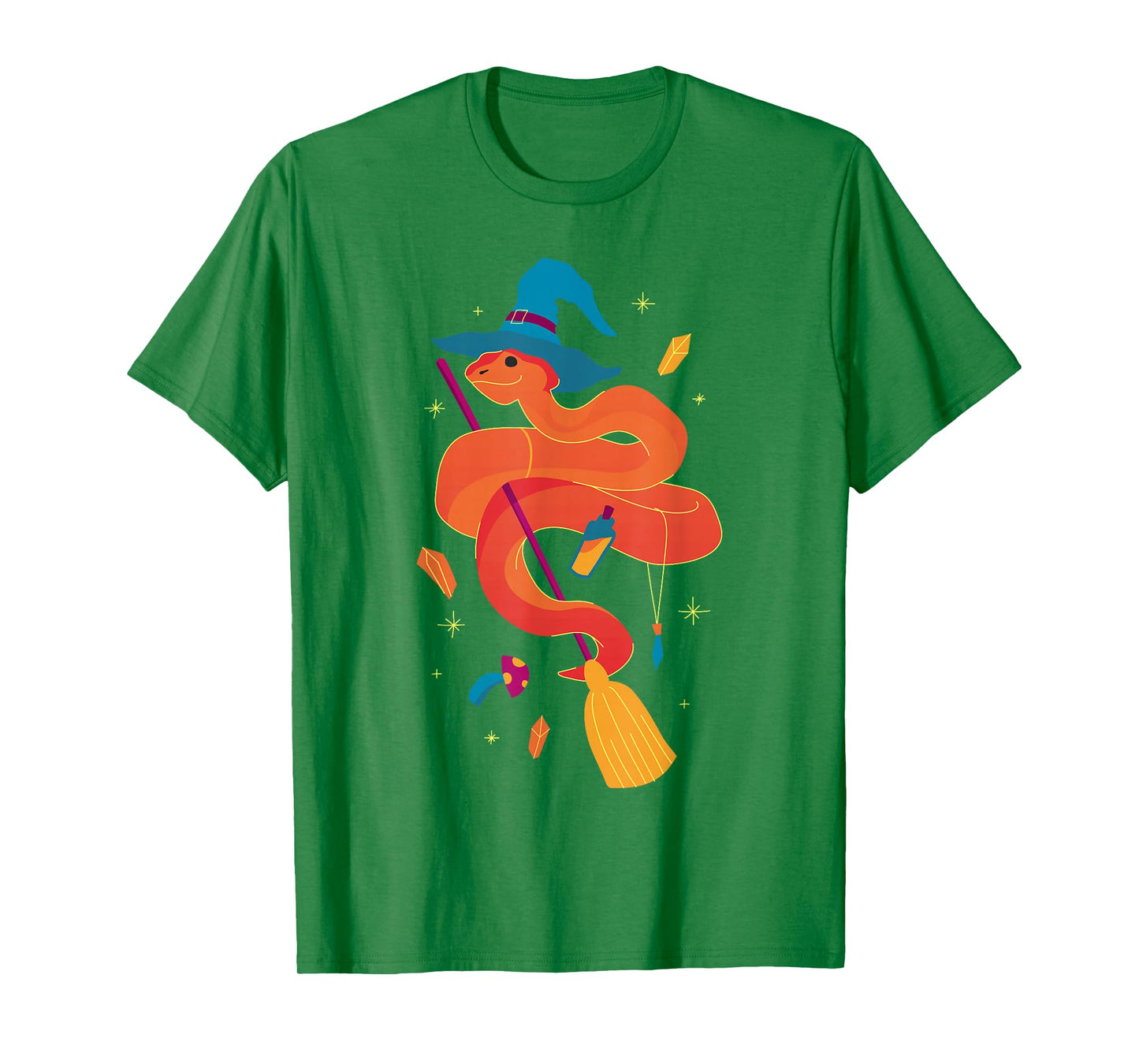 Halloween Snake Witch Funny Design T-Shirt