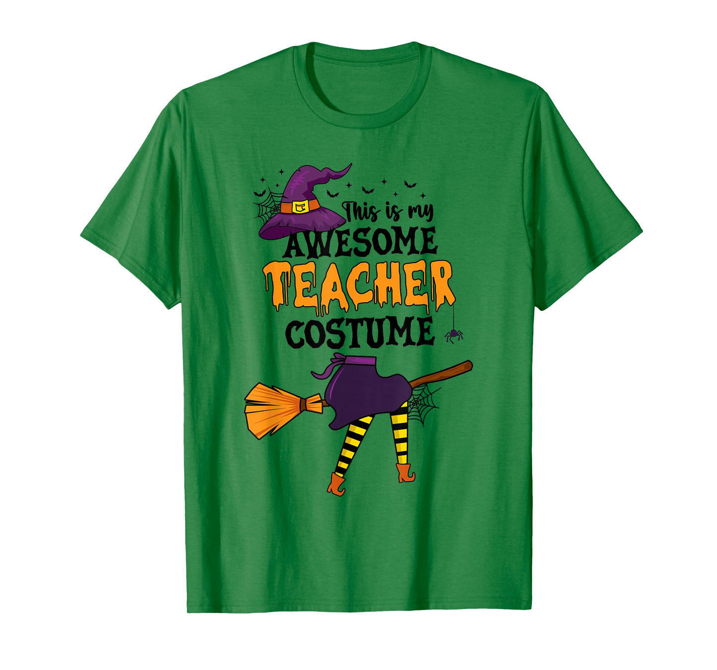 This is My Awesome Teacher Costume Halloween Funny Witch T-Shirt
