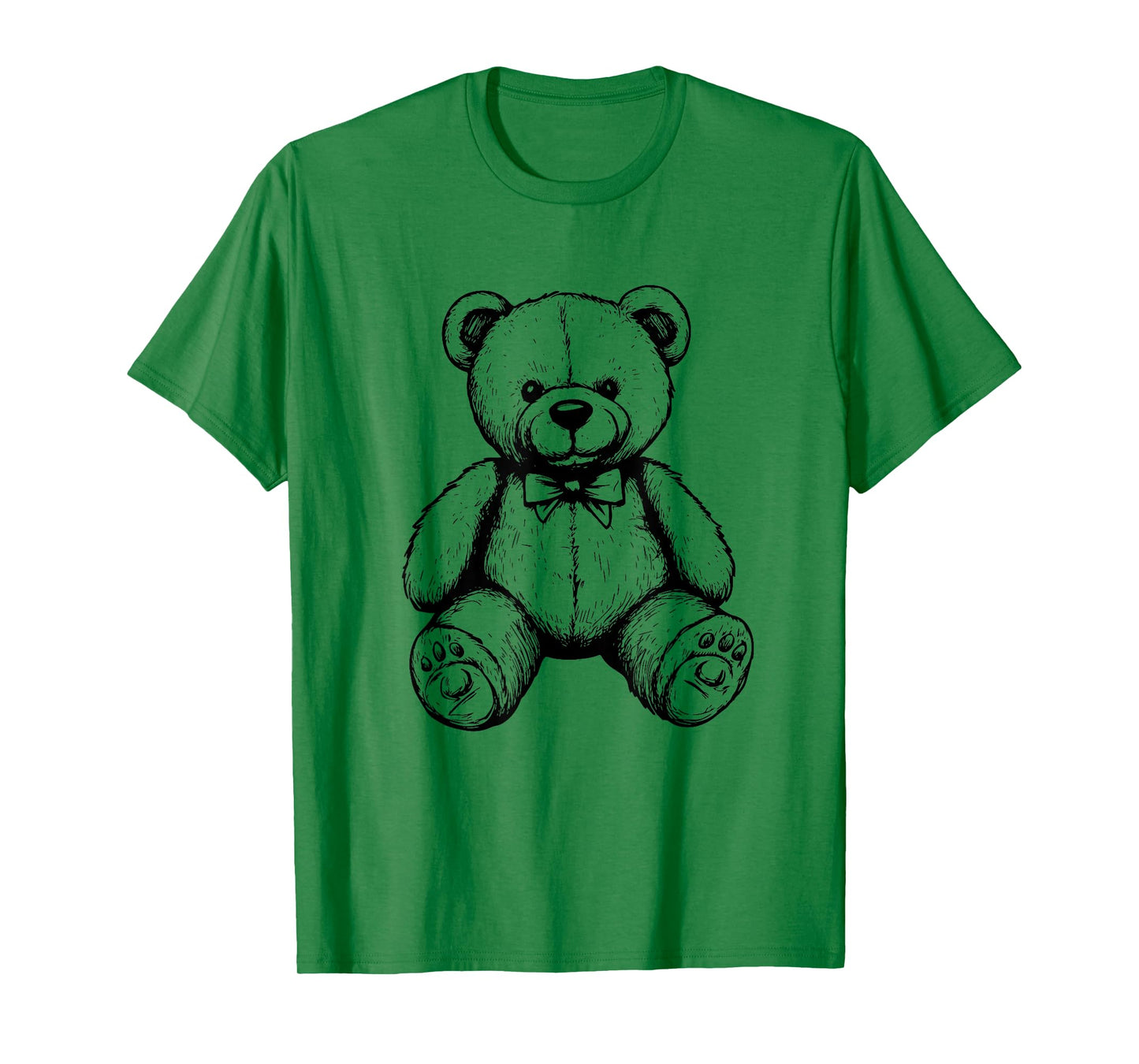 Vintage Teddy Bear Toy Sketch Retro Kids T-Shirt