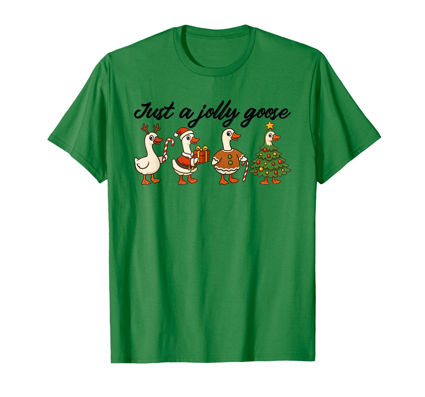Funny Just A Jolly Goose Christmas Goose Duck Lover Pajama T-Shirt