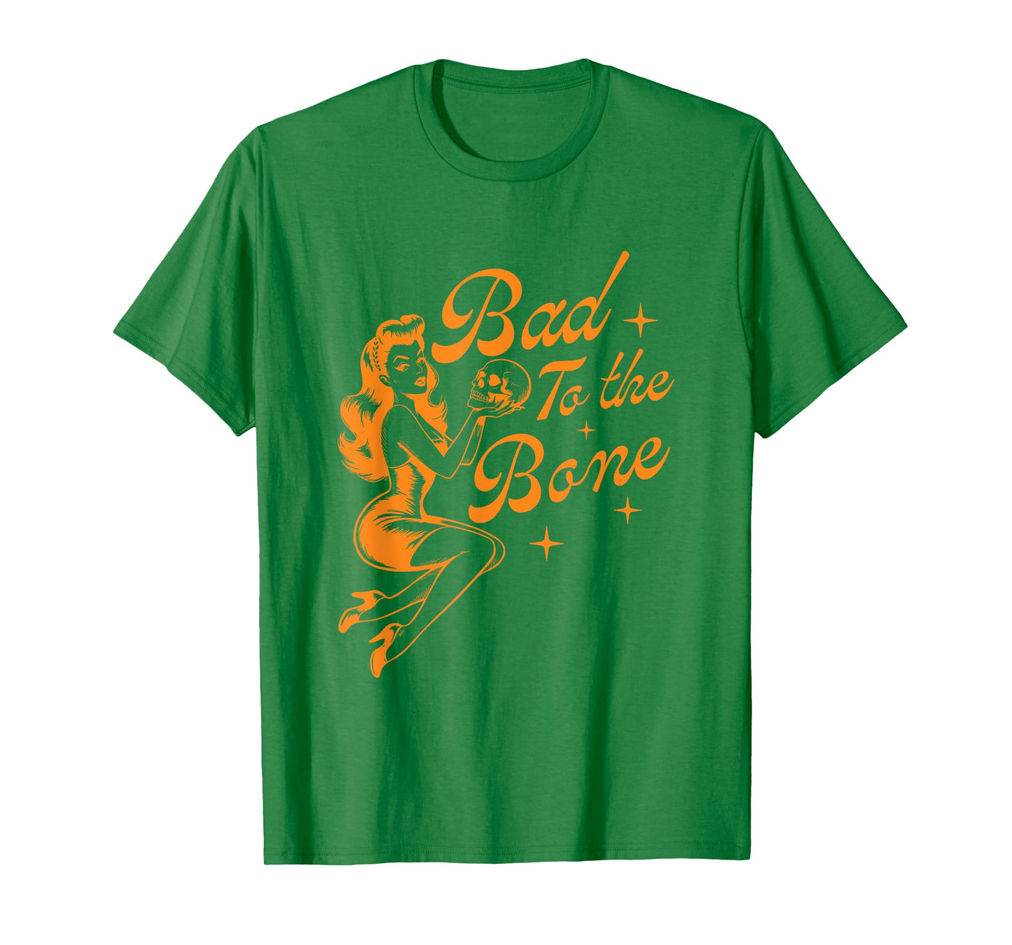 Witch Bad to The Bone Funny Halloween T-Shirt