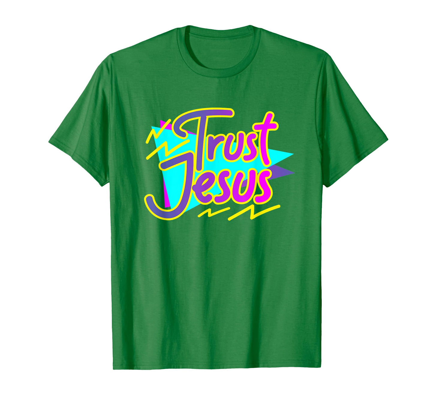 Trust Jesus, Womens 90s Style Christian T-Shirt