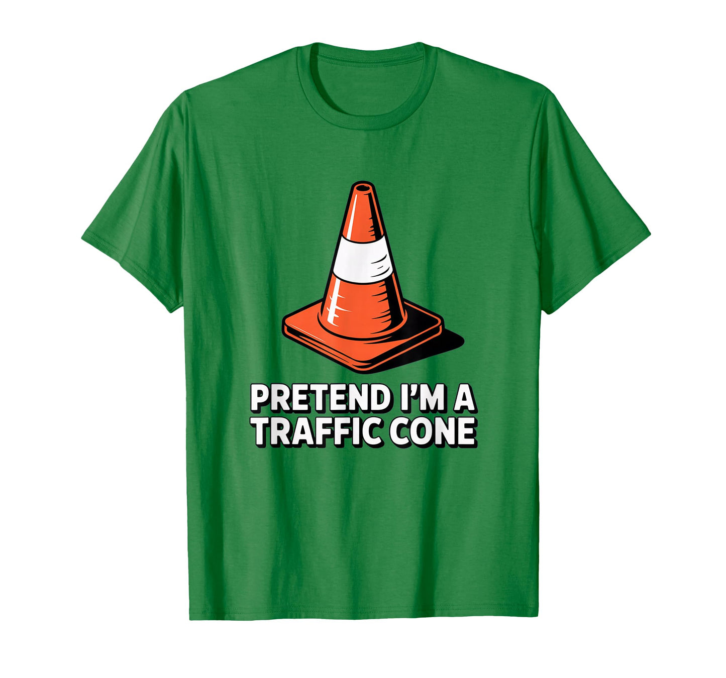 Pretend I'm Traffic Cone, Halloween Costume Couples Matching T-Shirt