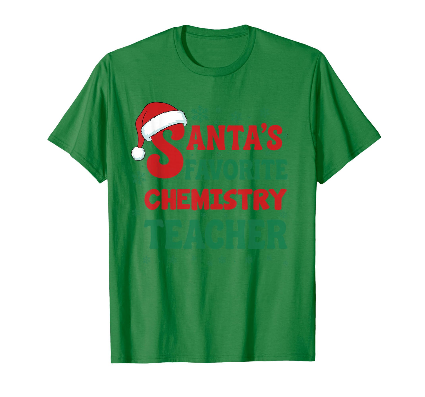 Santa's Favorite Chemistry Teacher Christmas Holiday Pajama T-Shirt