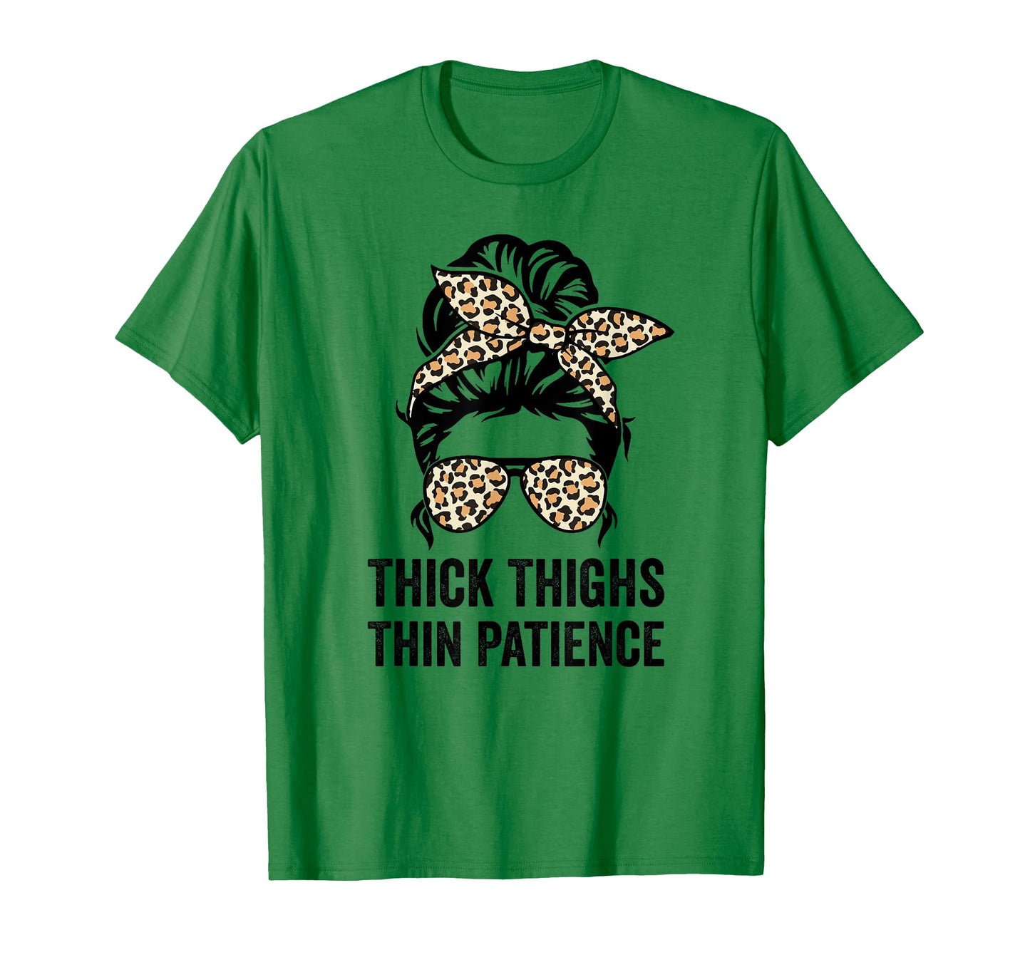 Thick Thighs Thin Patience, Fitness Workout Funny Womens Gym T-Shirt