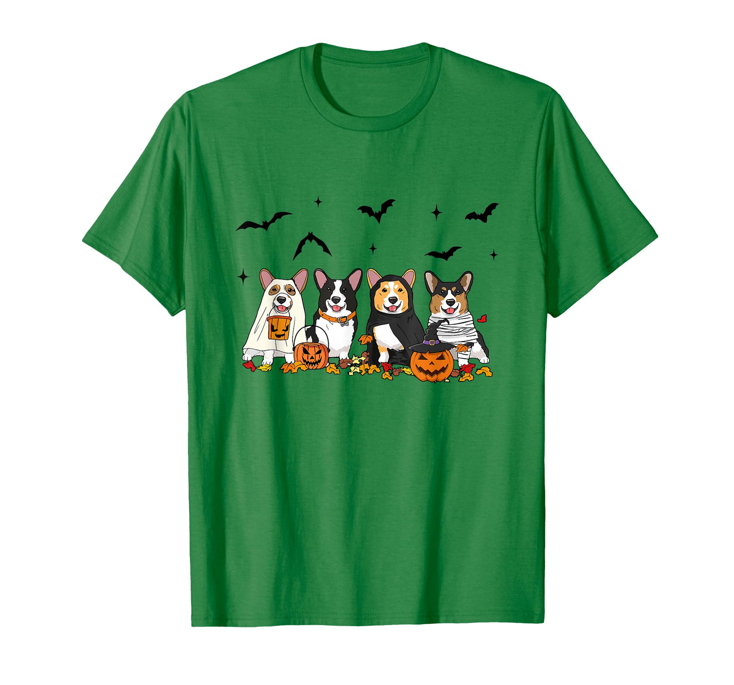 Witch Corgi Halloween Pumpkin Corgi Fall Vibes Corgi Dog Mom T-Shirt