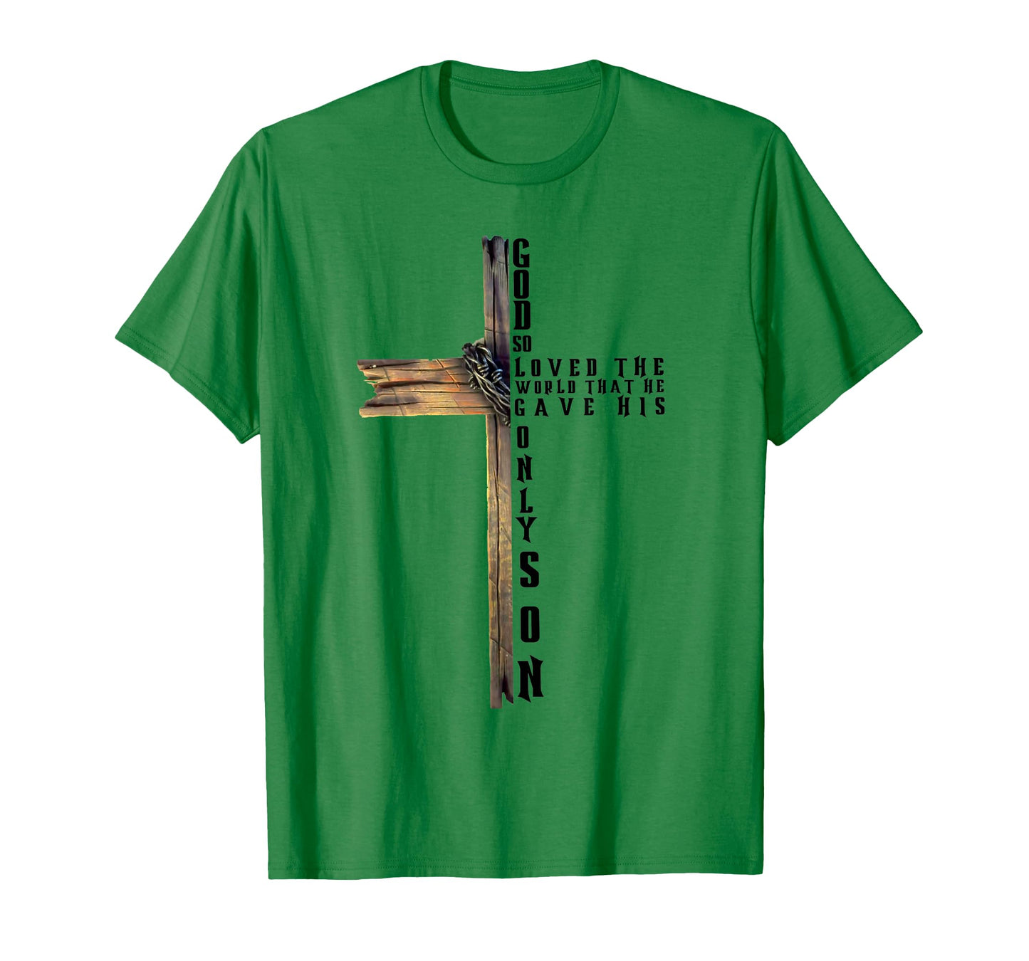 John 3:16 Christian Cross Bible T-Shirt