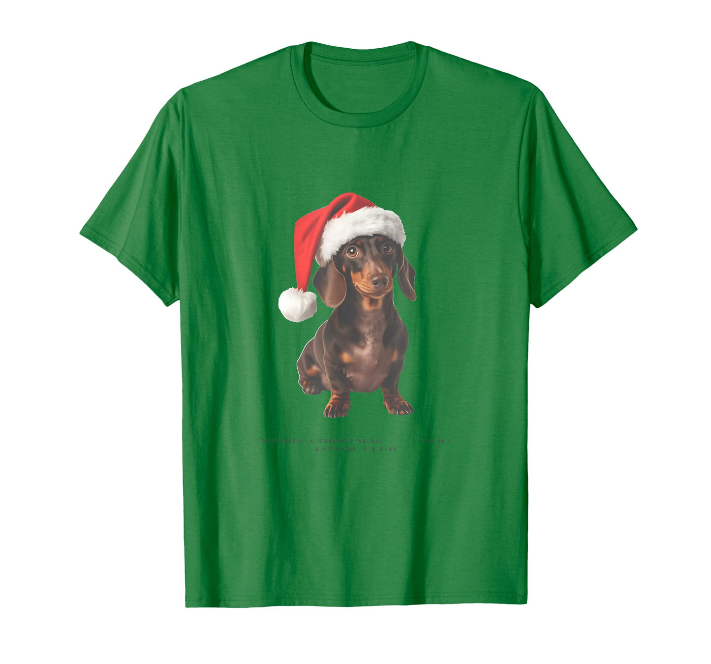 Dachshund Christmas Dog Vintage T-Shirt