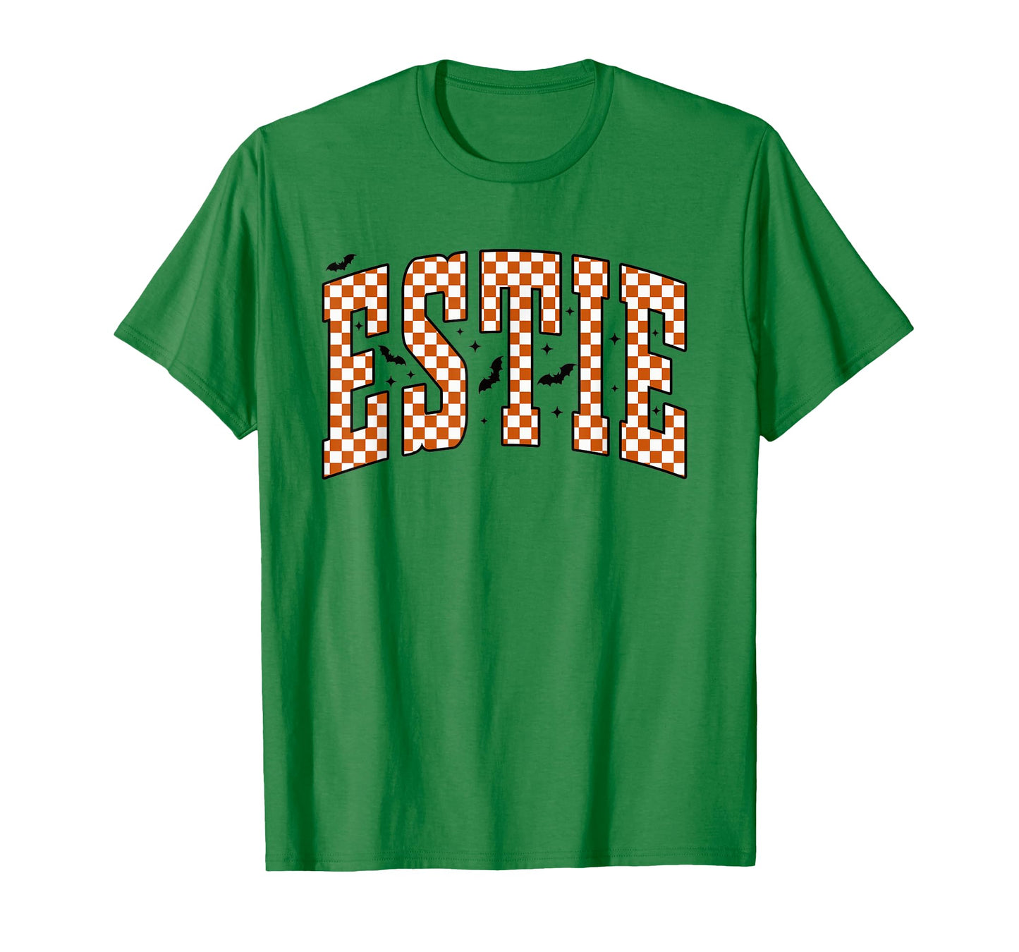 Vintage Esthetician Checkered Halloween Estie Skin Care T-Shirt